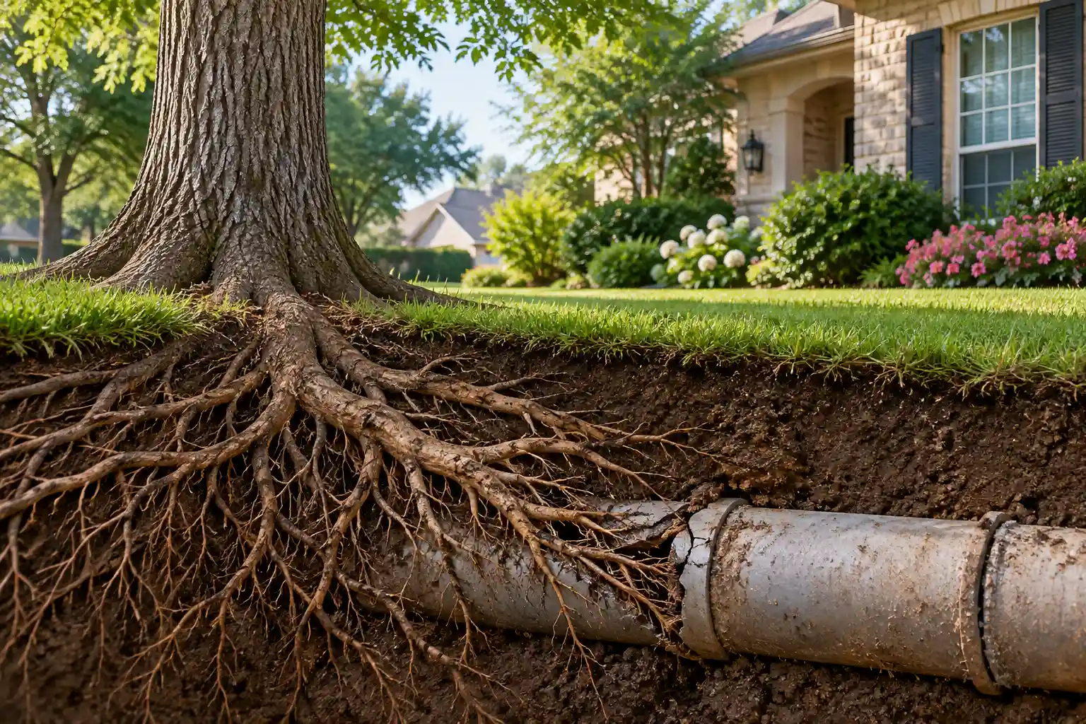 Can Tree Roots Damage Sewer Lines? What Houston Homeowners Should Know Before Landscaping